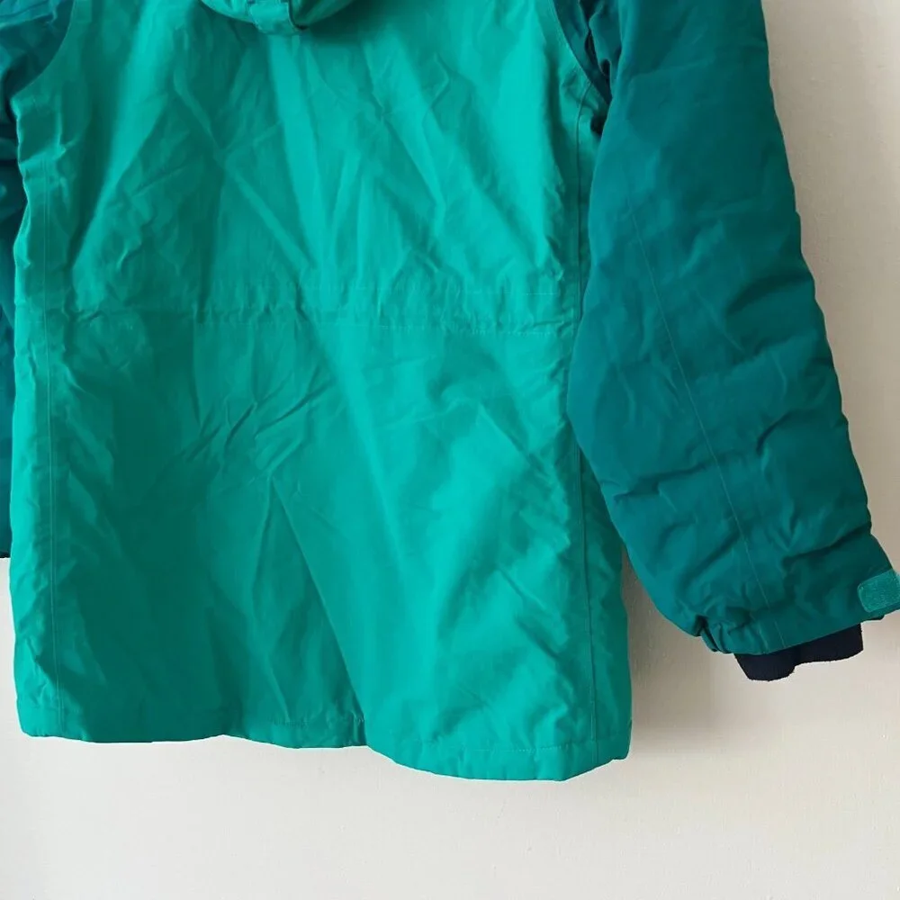 Lands' End Squall Waterproof Winter Coat Teal Green Youth Girls Size L/14